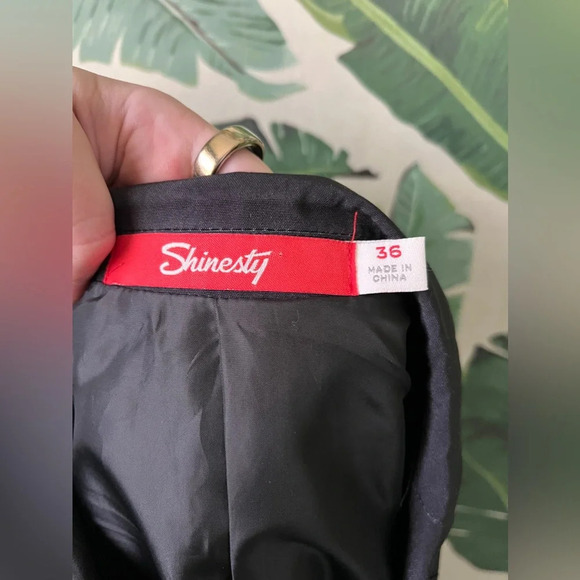 Men’s Shinesty Poinsettia Ugly Christmas Suit Jacket Size 36 - Picture 13 of 14